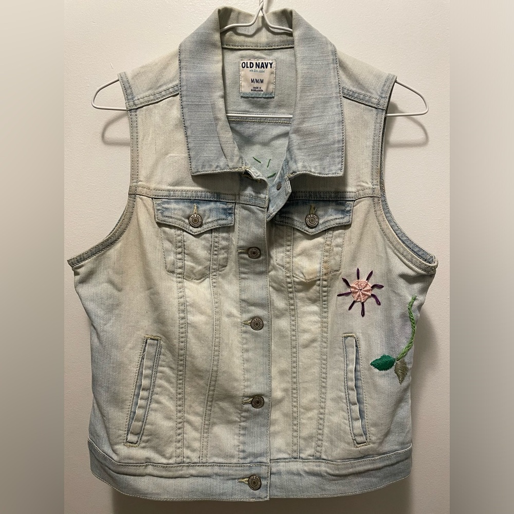 DONATING JULY 28 Denim Vest - Picture 1 of 4